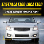 Set of 2 Bumper Brackets for Nissan Sentra (2007â2012)