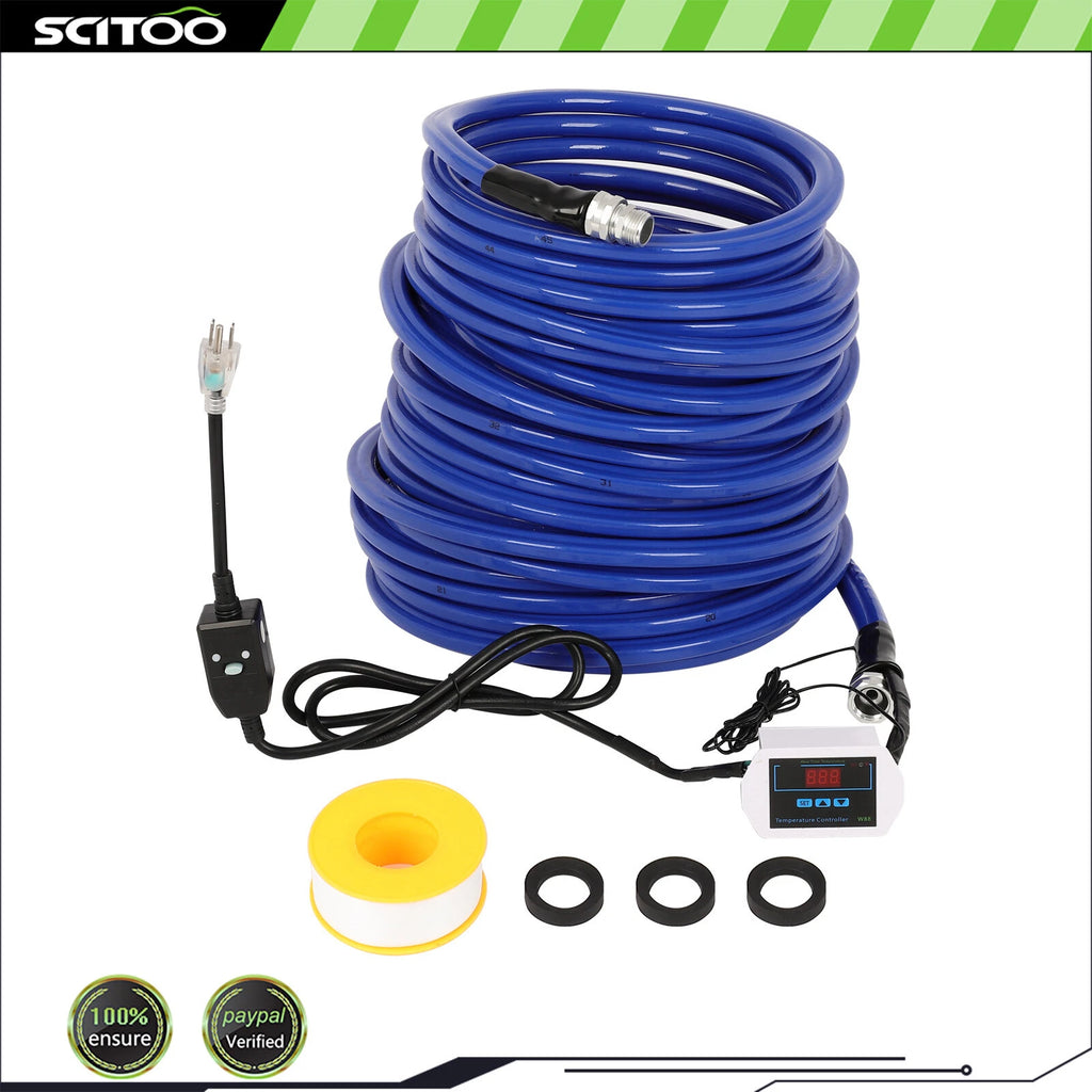 Heated Water Hose for 45℉ Antifreeze (100FT)