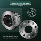2Pcs 1" Wheel Adapters 5x100 to 5x112 12x1.5 for Toyota Corolla Chrysler Sebring (2000–2010)