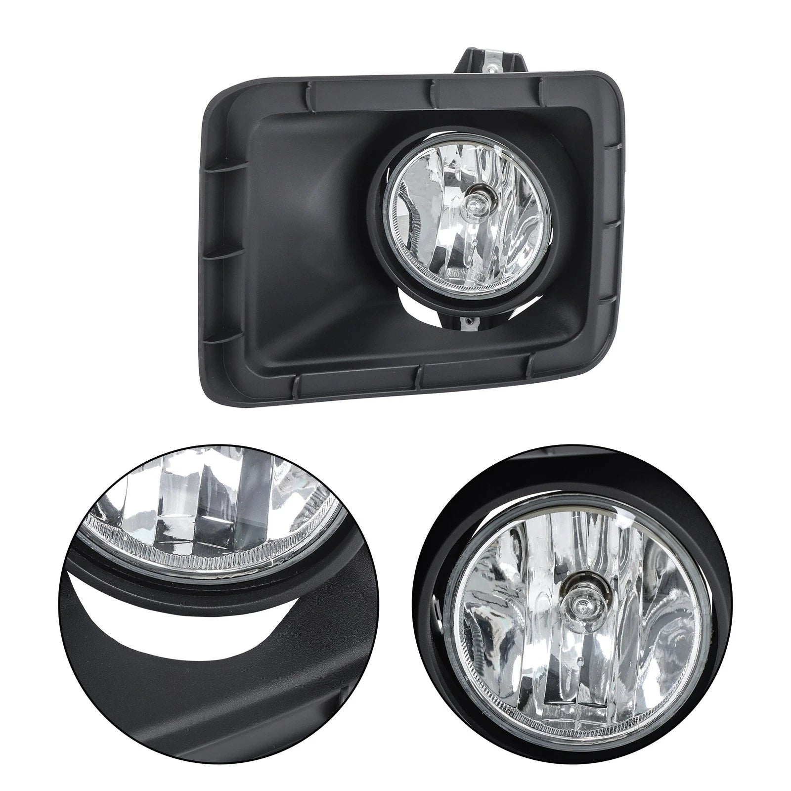Left Side Fog Light Assembly w/Black Bezel for Chevy Silverado 2500HD/3500 (2015–2019)