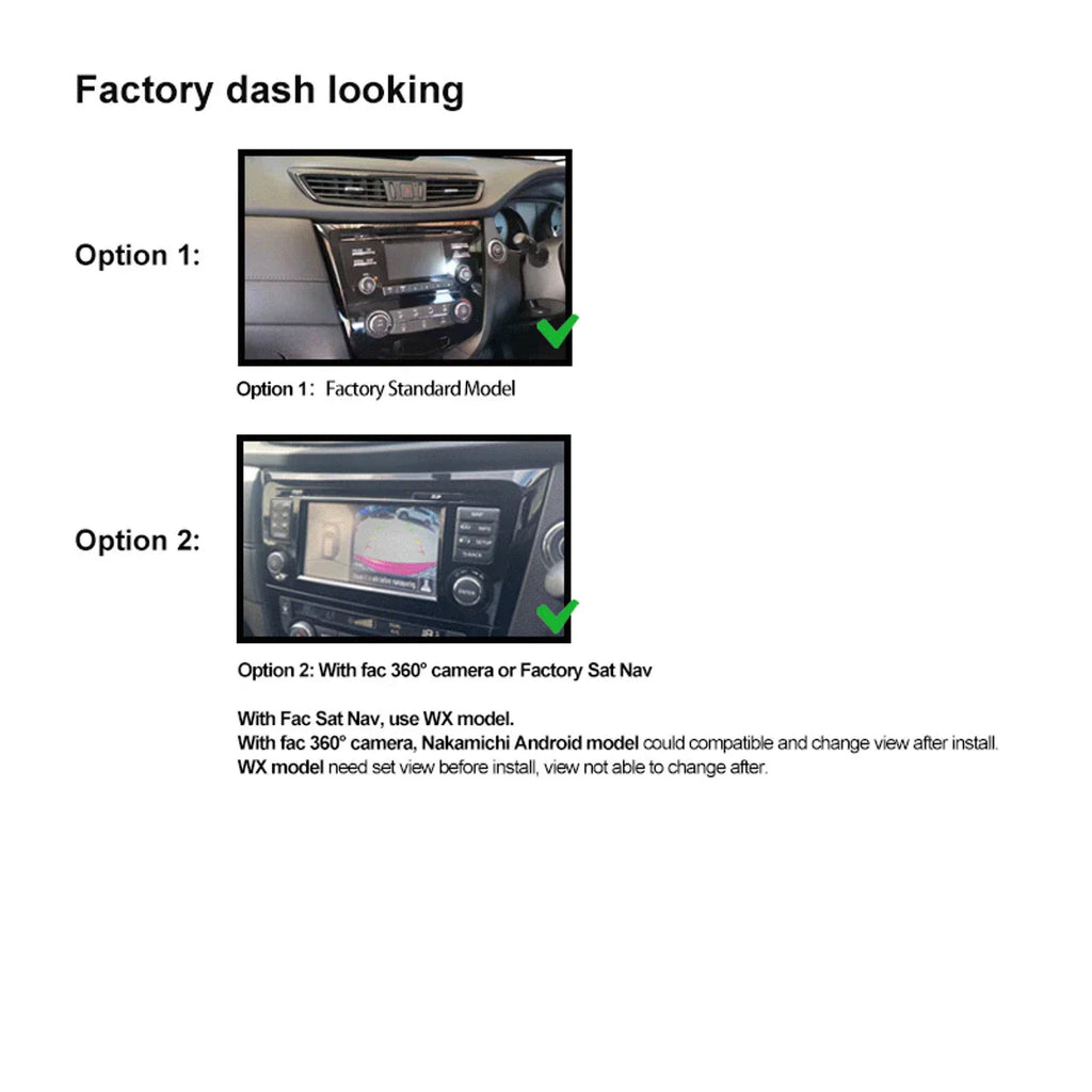 6-64GB Wireless Carplay Android Auto Head Unit for Nissan X-Trail Qashqai (2014-)