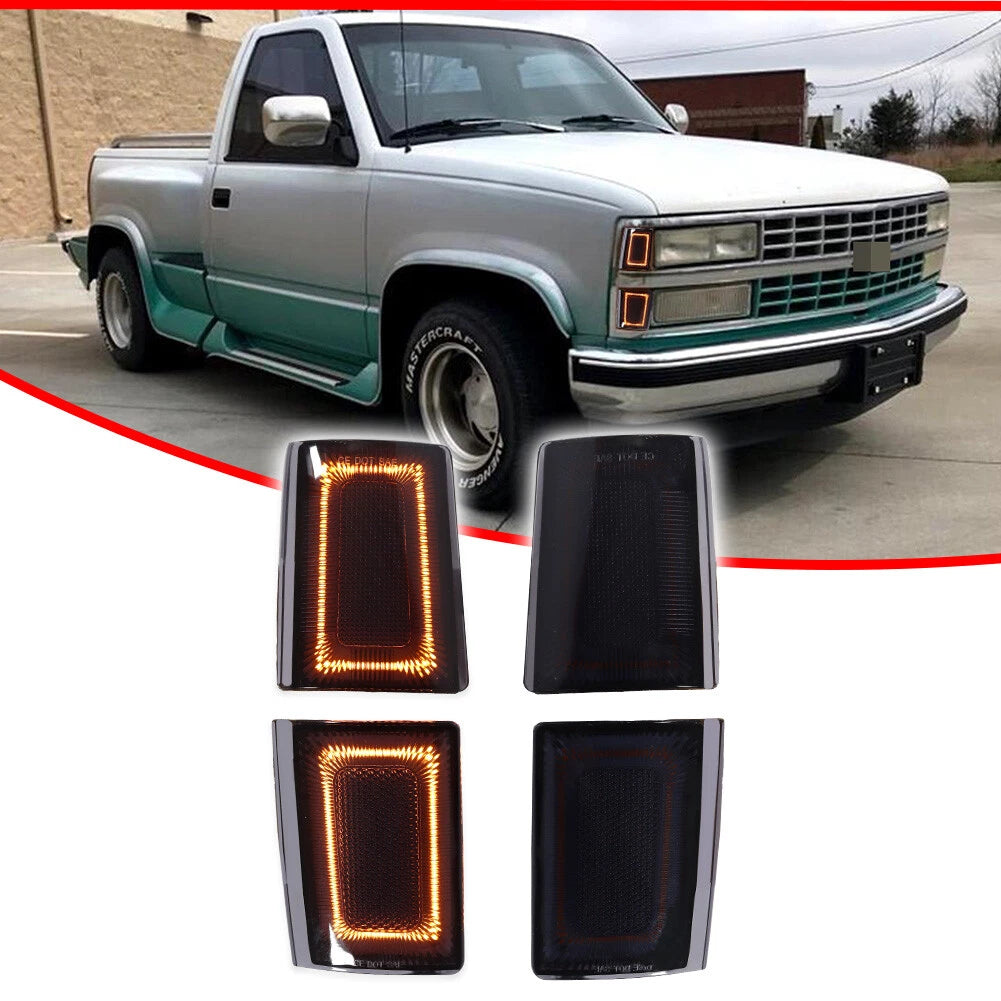 Amber LED Side Markers for Chevrolet C/K 1500 2500 3500 Suburban Blazer (1988–1993)