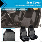 1 Pair Front Seat Covers for MG ZS GS MG3 MG4 MG5 (2016–2023)