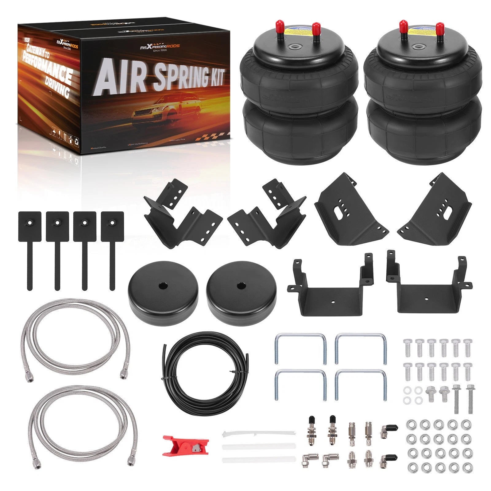 Rear Air Spring Helper Suspension Bag Kit for Ford F-150 (2015–2025)