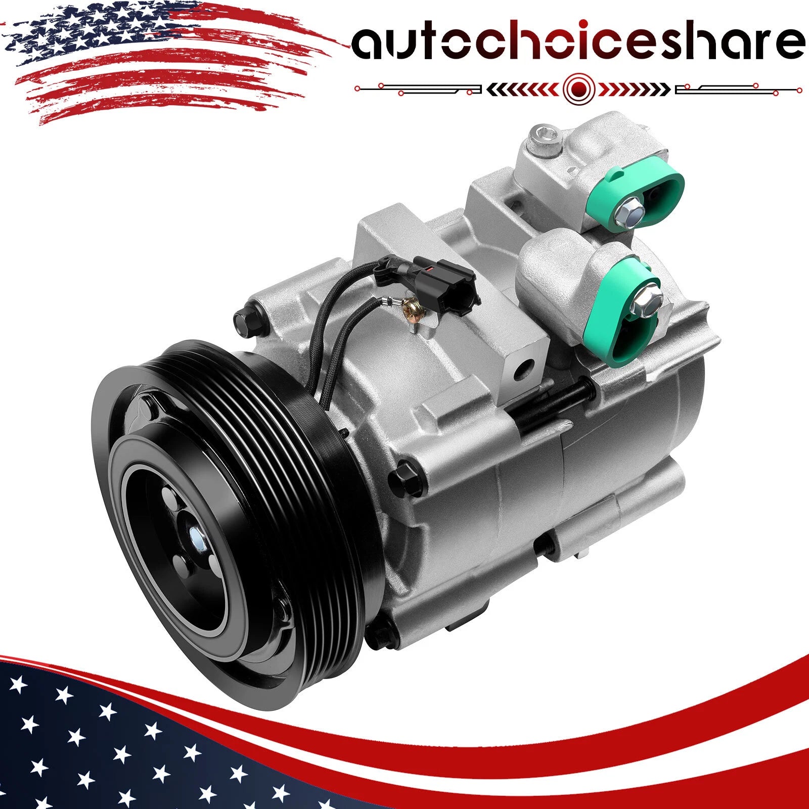 A/C Compressor for Hyundai Santa Fe (2003–2006) & Kia Amanti (2004–2006)