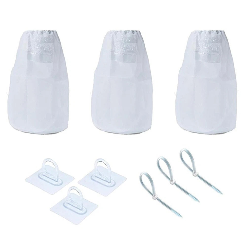 3X Dryer Vent Lint Catcher Bags for Energy Saving (No Drilling Required)