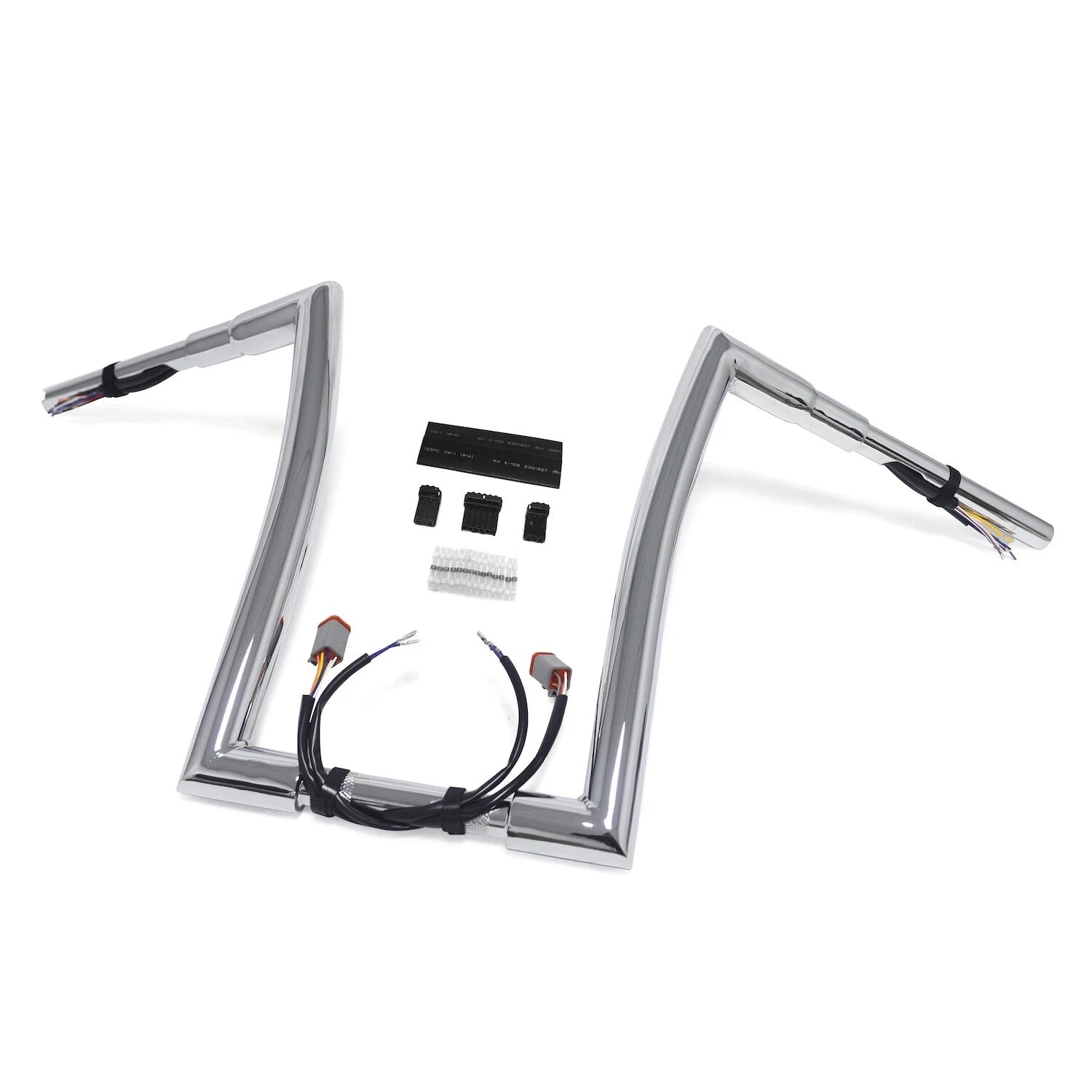 Chrome 12" Prewired 32mm Handlebar for Harley Sportster/Dyna/Softail (1996–2006)