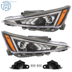 Projector Headlamps Set of 2 for Hyundai Elantra (2019–2020) Halogen