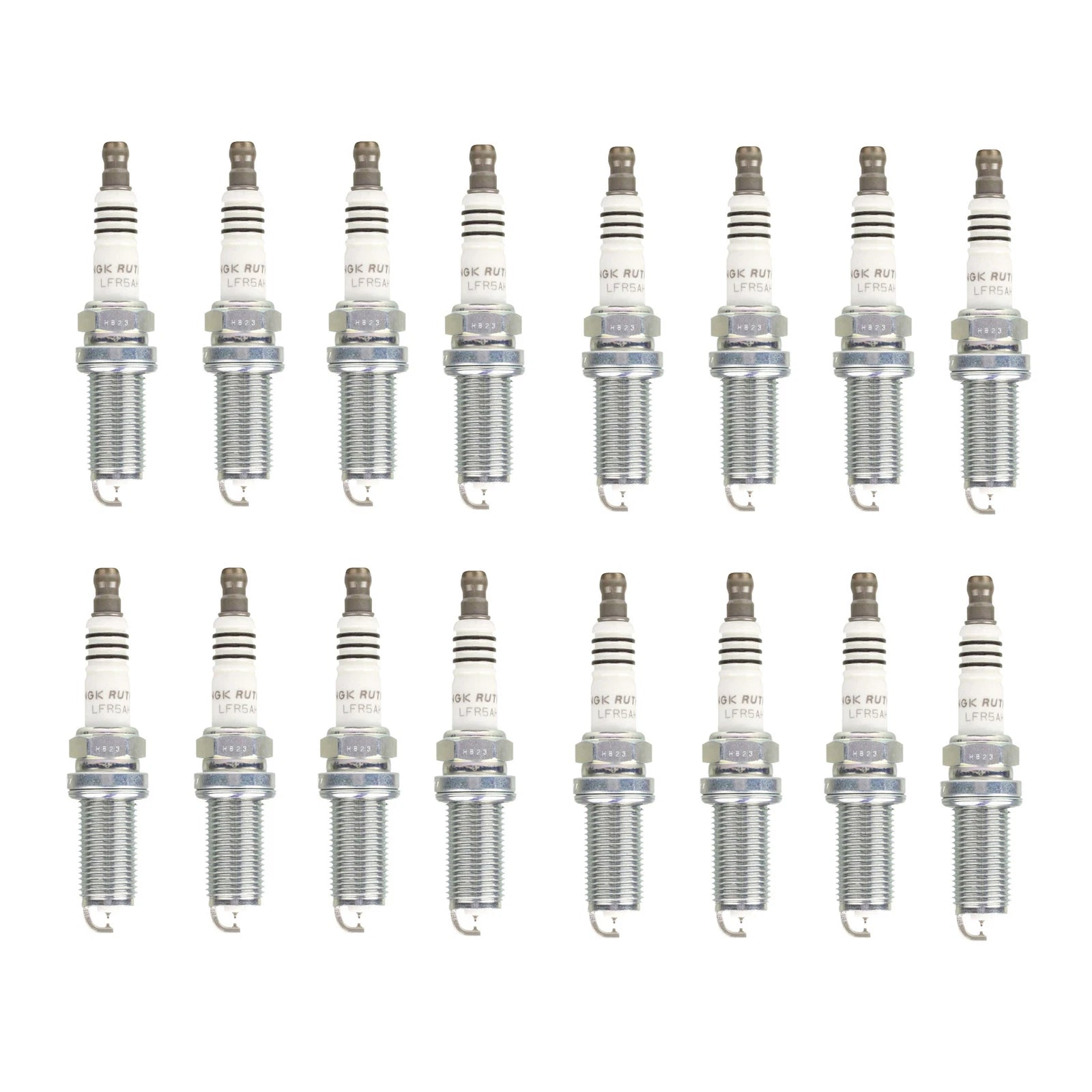 Set of 16 NGK Std Nickel Ruthenium HX Spark Plugs for Chrysler Dodge Jeep Ram