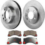 2X Brake Disc and Pad Kit Set for Porsche Cayenne (2009–2010)