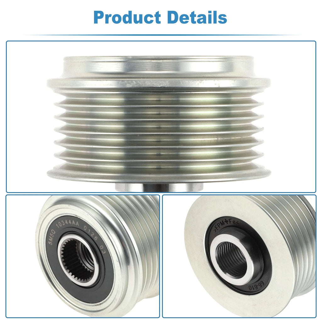 5M5Q10344AA Alternator Freewheel Clutch Pulley for Ford C-MAX (2003)