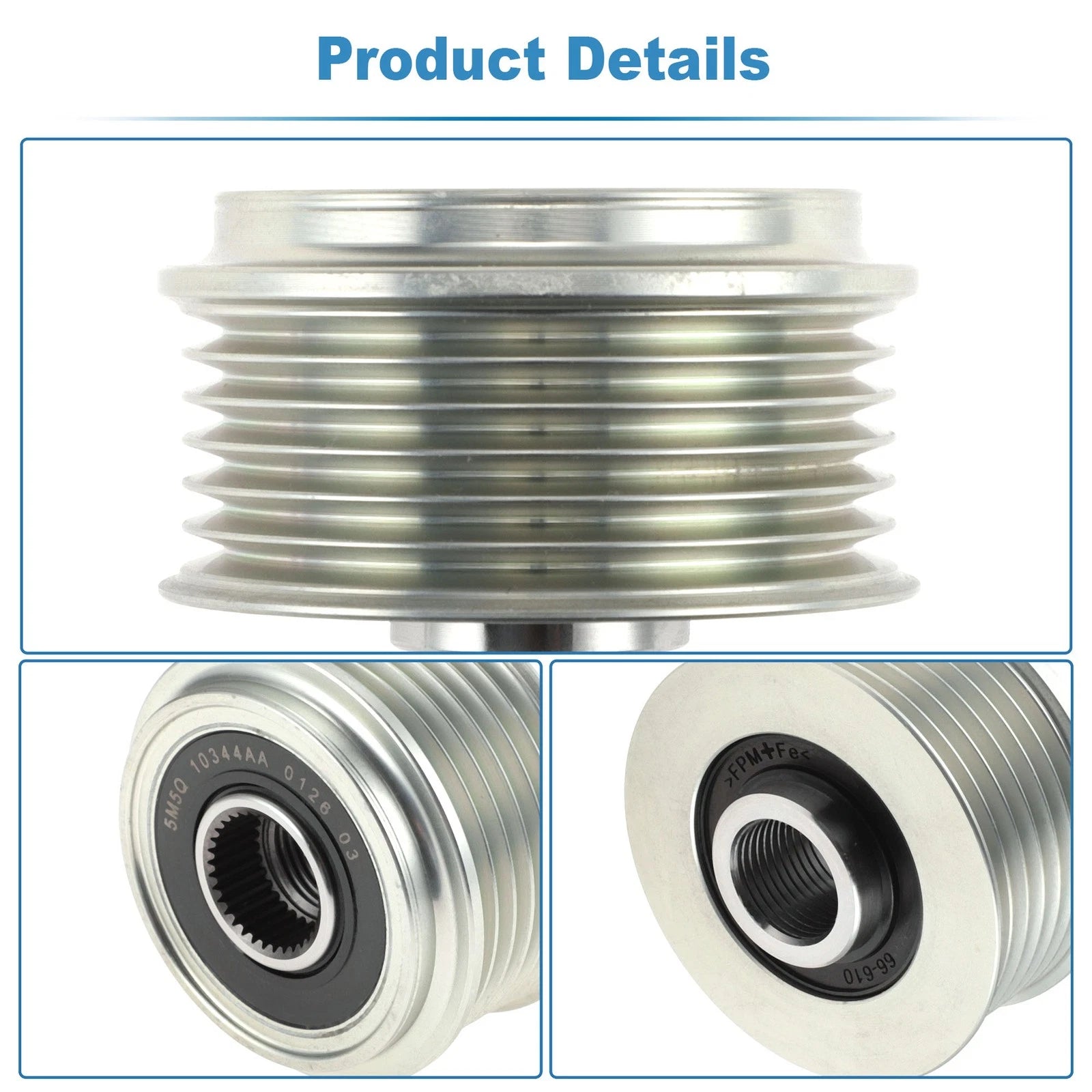 5M5Q10344AA Alternator Freewheel Clutch Pulley for Ford C-MAX (2003)