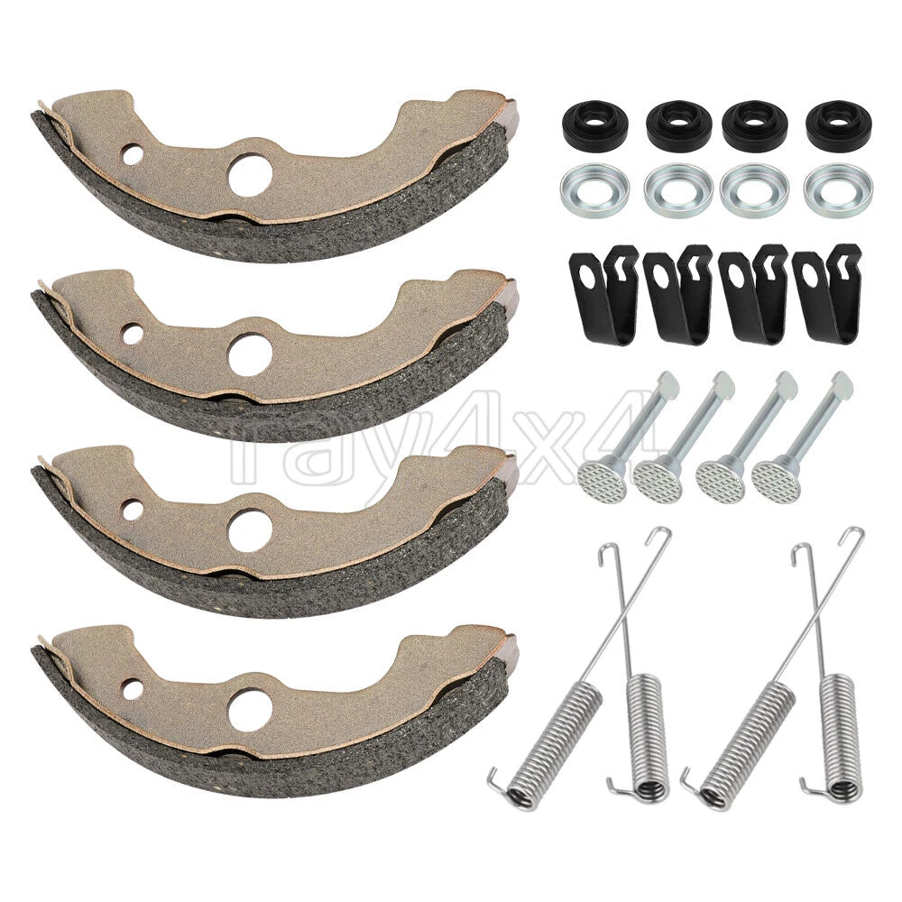 Front Brake Shoes w/Pins Kit for Honda Rincon 650 TRX650FA TRX650FGA (2003–2005)
