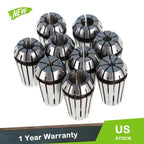 9pcs ER16 Spring Collet Set for CNC Milling Lathe (1/8" - 3/8")