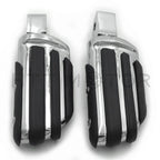 Chrome Rubber Pilot Footpeg Footrest for Yamaha Raider VMAX (2008–2017)