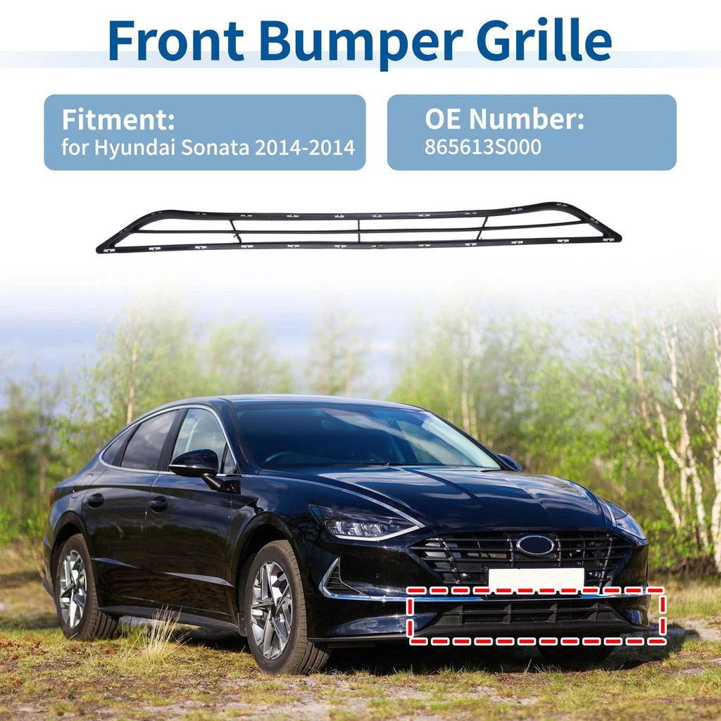 Lower Grille Front Bumper Grille for Hyundai Sonata (2014–2014)
