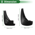 Mud Flaps Splash Guards for Hyundai Accent (2007–2010) W/ Mount Accessories