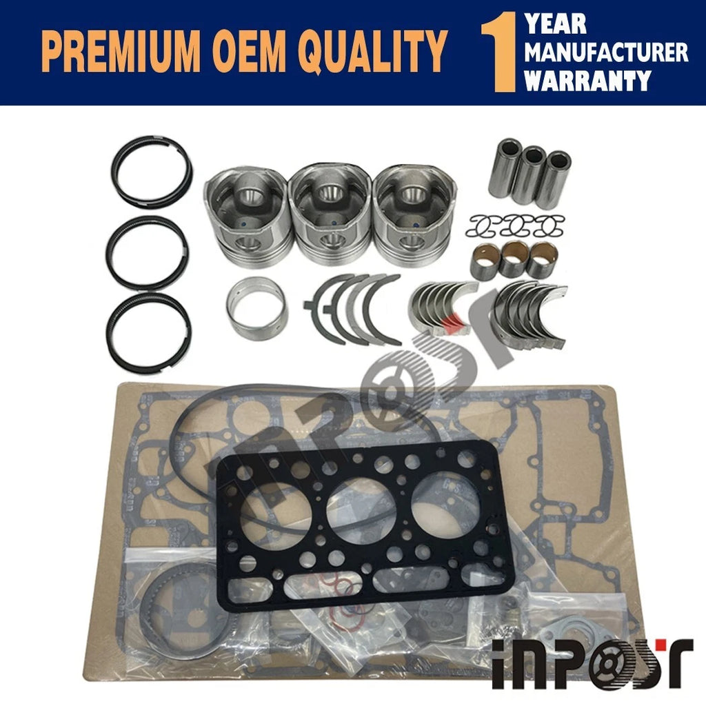 Overhaul Rebuild Kit for Kubota D1402BA (D1402)