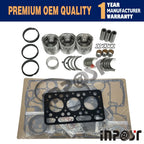 Overhaul Rebuild Kit for Kubota D1402BA (D1402)