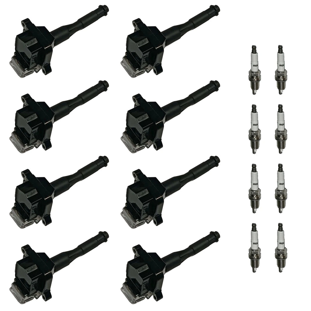 Set of 8 Ignition Coils & Spark Plugs for BMW X5 330 E46 (1994-2005)