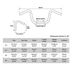 1-1/4" 18" Ape Hanger Handlebar for Harley Touring Glide (1982–2023)