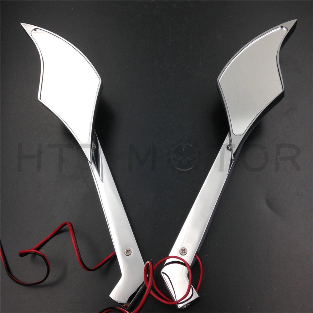 LED Turn Signal Mirrors for Yamaha Cruiser V-Star Warrior V-Max Virago