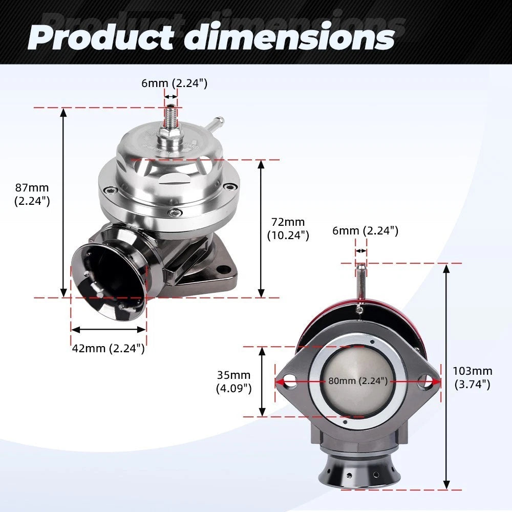 Turbo Blow Off Valve Kit for Universal Aluminum Type-RS 2.5" Flange