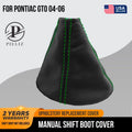 Manual Shift Boot Cover for Pontiac GTO (2004–2006) Green Stitch