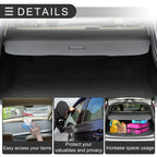 Retractable Cargo Cover for Honda CR-V 2017-2022 Black Carbon Fiber Pattern