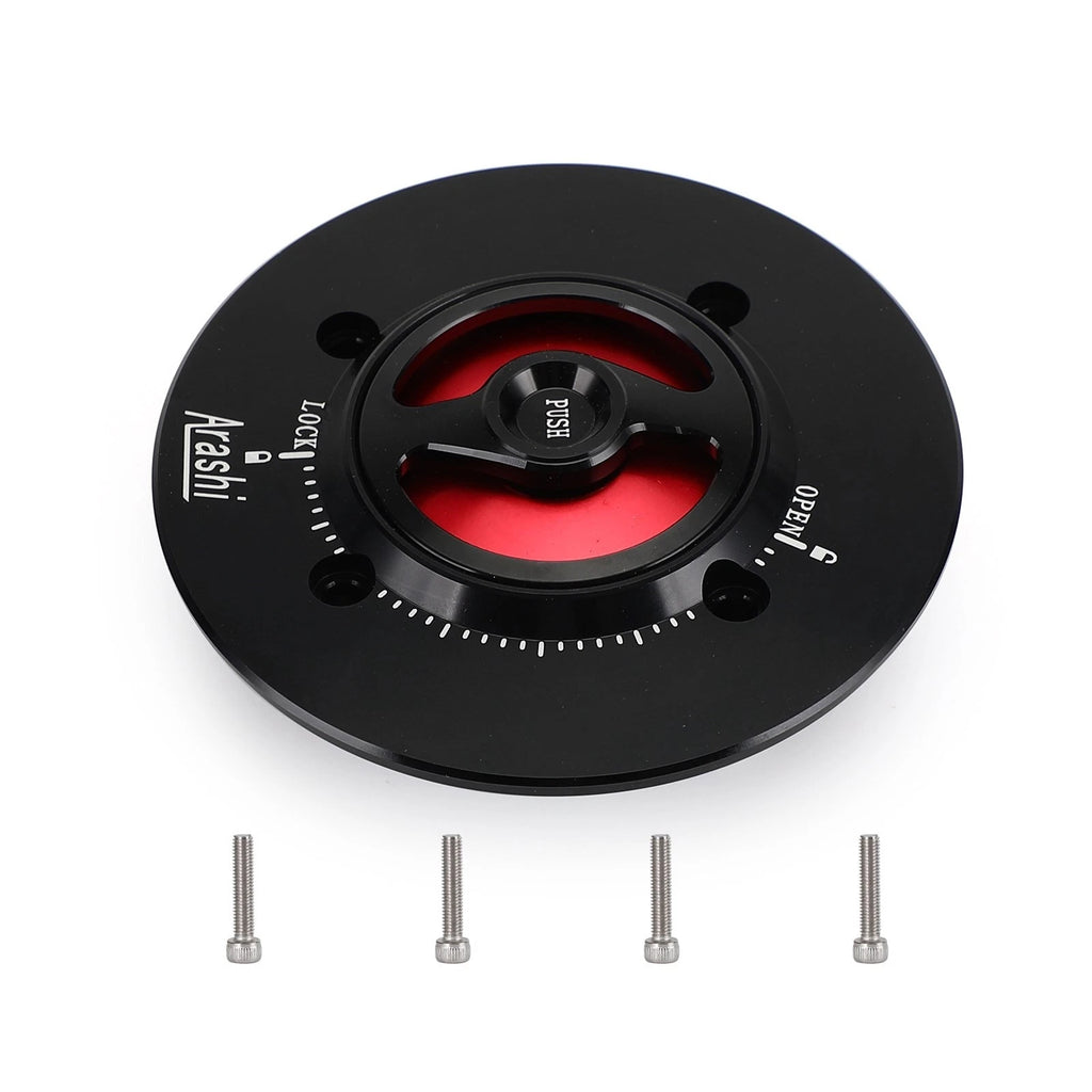 Quick-Turn Red Fuel Gas Cap for Kawasaki Versys-X 300 (2017–2019) Versys 1000