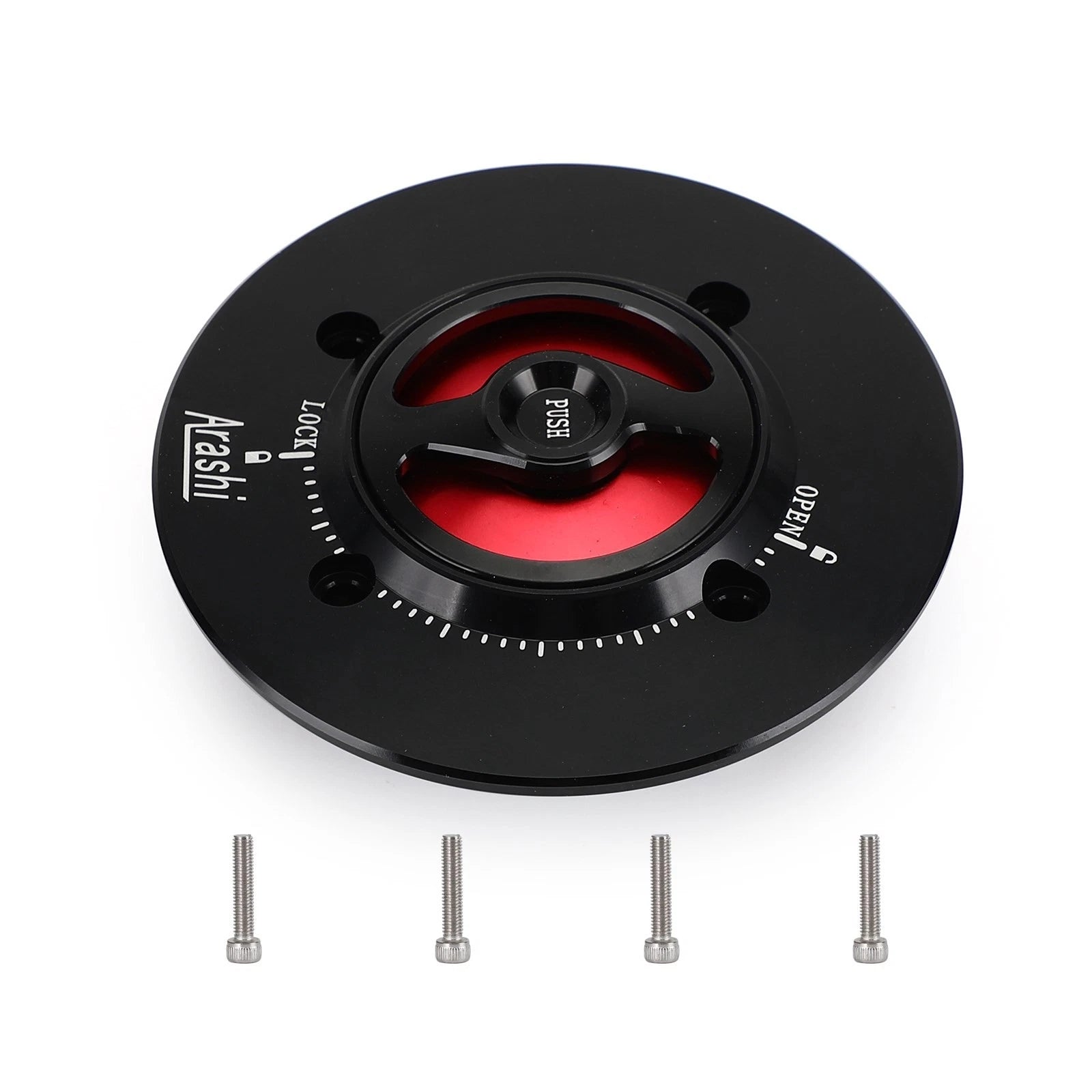 Quick-Turn Red Fuel Gas Cap for Kawasaki Versys-X 300 (2017–2019) Versys 1000