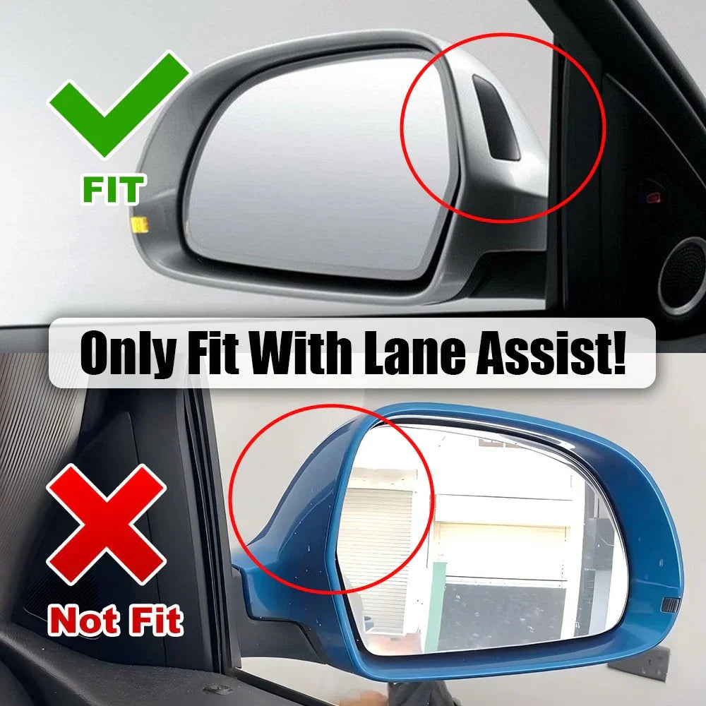 Carbon Fiber Style Side Wing Mirror Caps Covers for Audi A6/S6 C7 (2012–2018)
