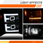 LED Sequential DRL Projector Headlights for Ford F250-F550 SD (2011–2016)