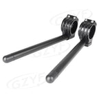 22mm & 7/8" Clips for Handle Bar with Adjustable Clamps for 45MM Fork Tube Black