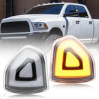 Clear Lens Amber LED Side Mirror Turn Signal Lights for Dodge Ram 1500 2500 3500