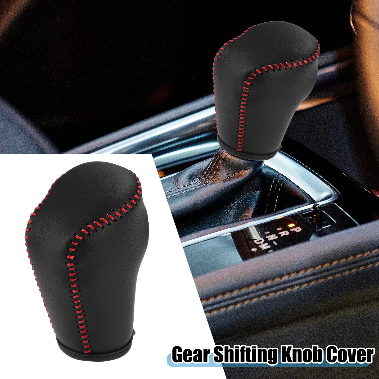 Gear Shifting Knob Cover for Mazda CX-5 (2012–2023) Black Red