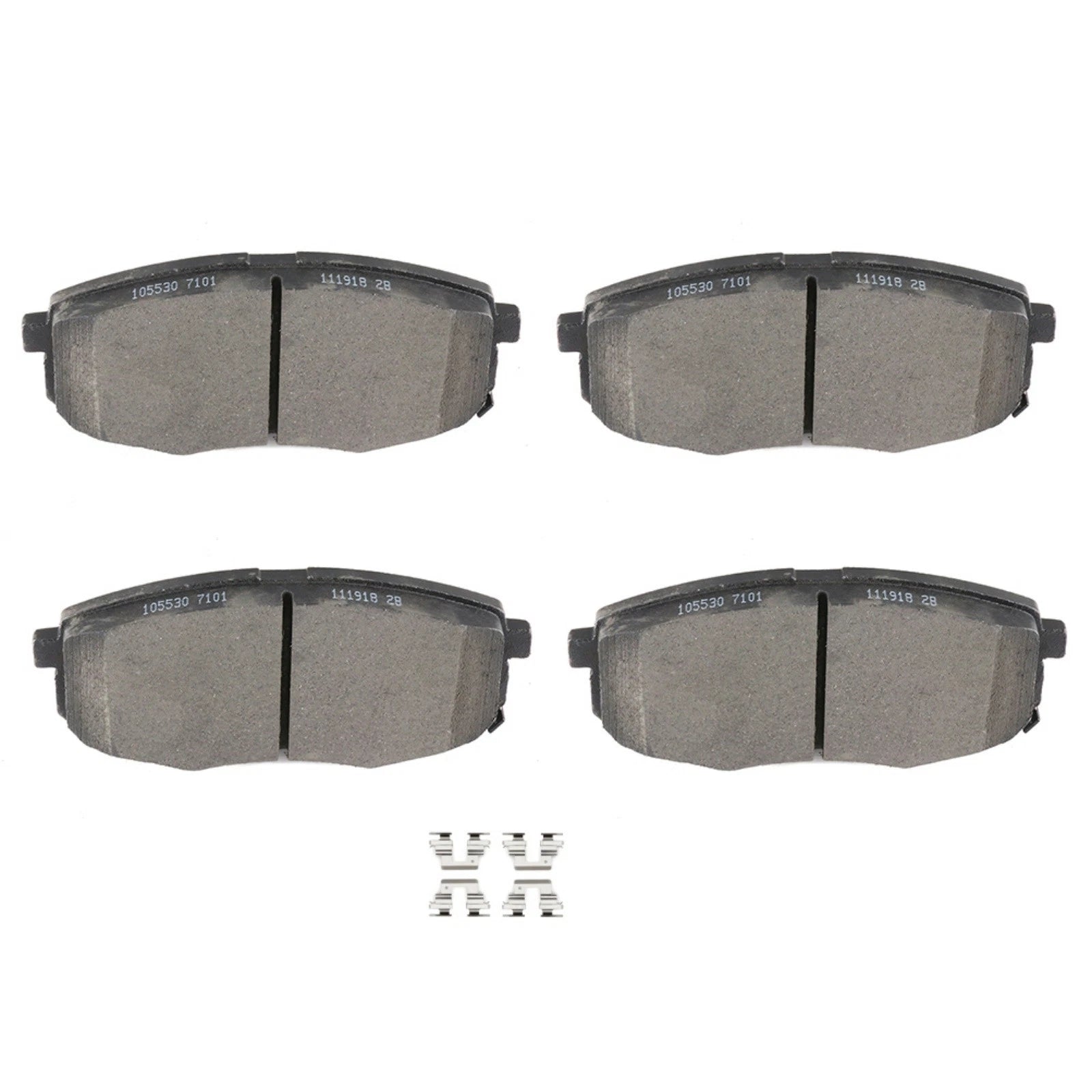 Set of 4 Brake Rotors & Ceramic Pads for Kia Soul (2014–2016) FWD