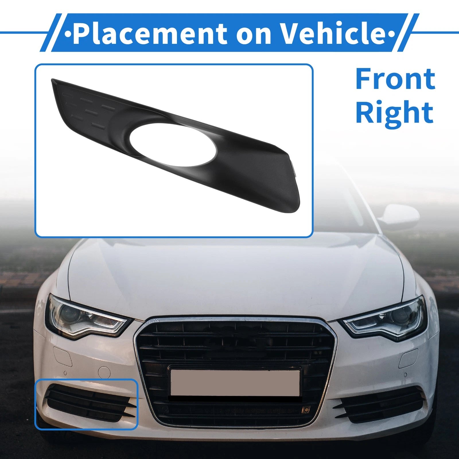 Front Right Fog Light Grill No. 71102TP6A00 for Honda Accord Crosstour (2010–2013)