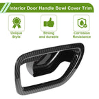 Interior Door Handle Bowl Cover Trim for Honda HR-V (2023-2025) Carbon Fiber