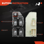 Front Left Power Window Switch for Chevrolet Lumina (1995-2001)