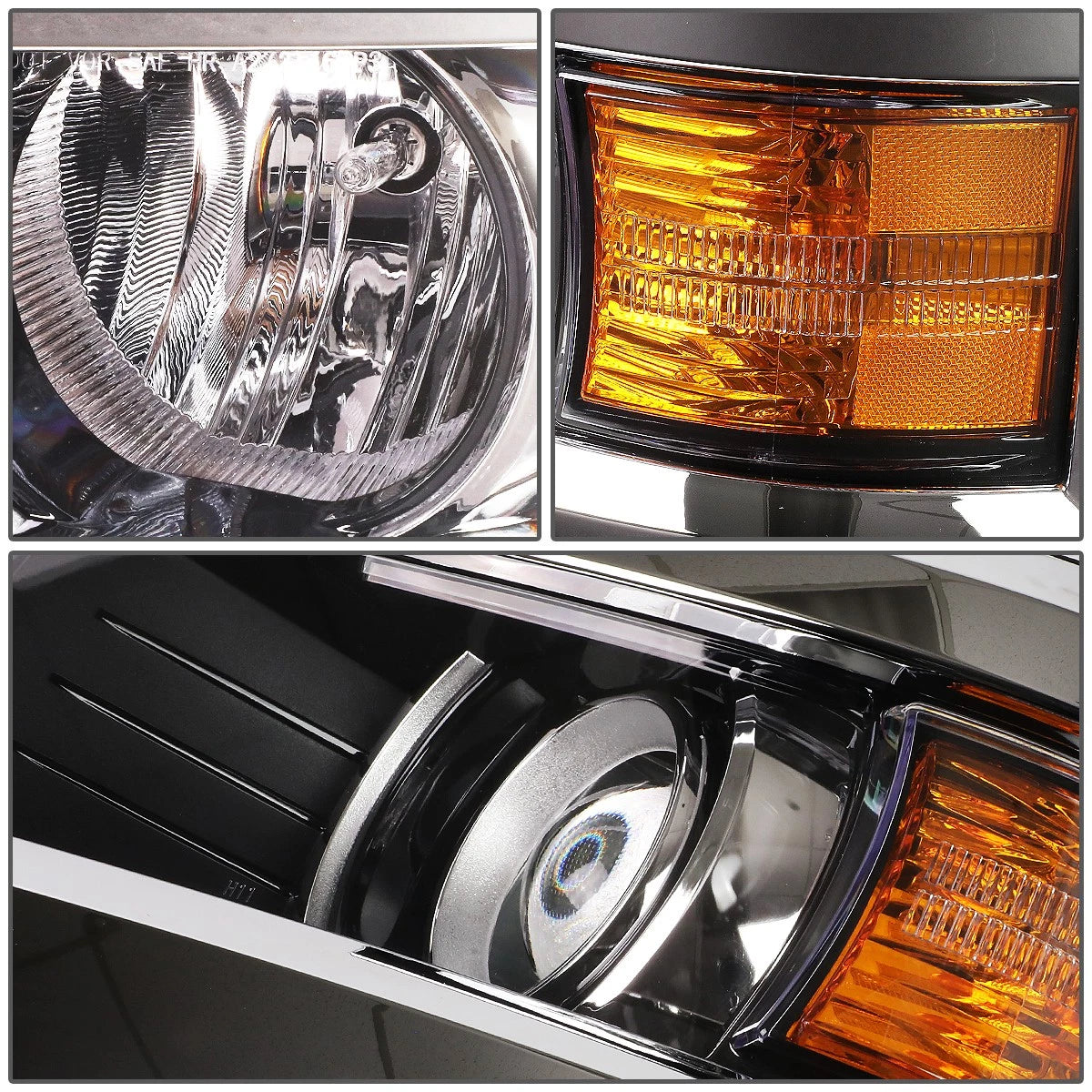 Left Side Front Projector Headlight Lamp for Silverado 2500HD 3500HD (2015–2019)