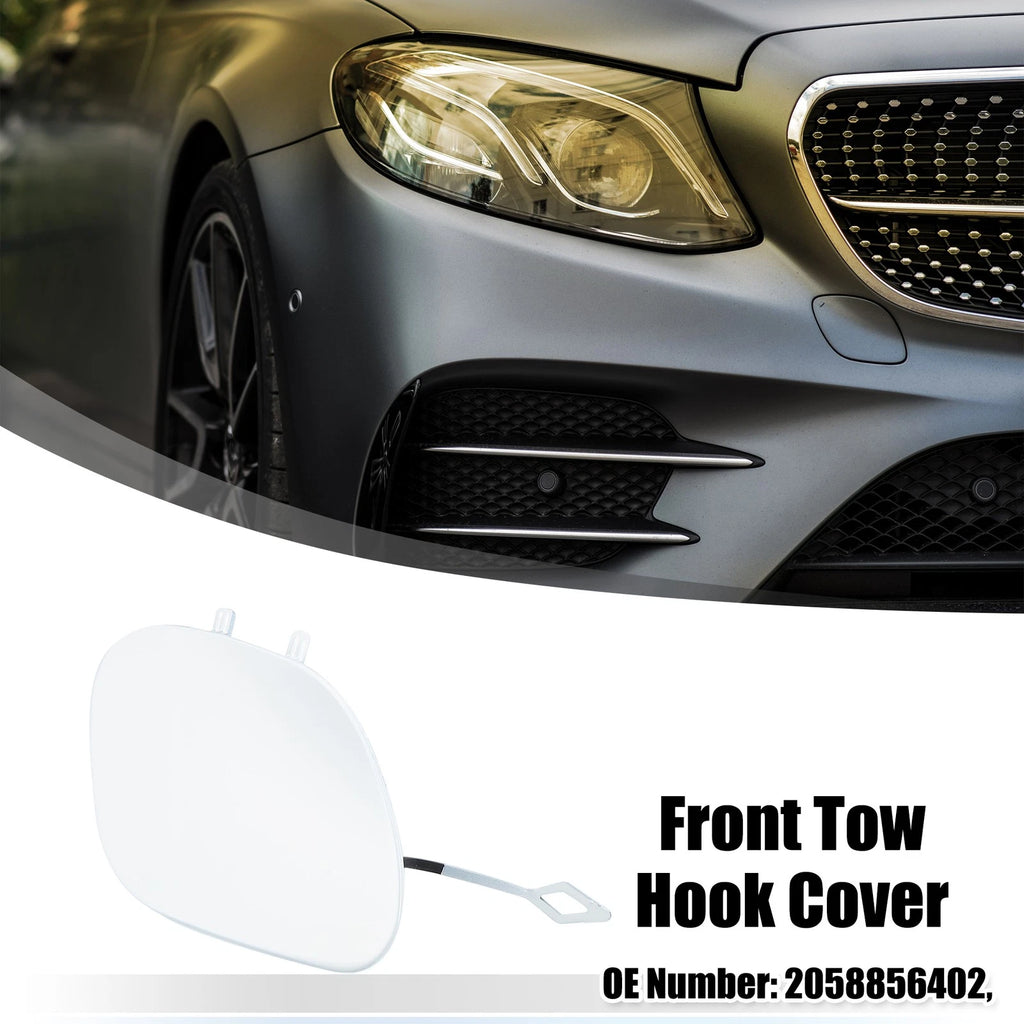 Tow Hook Eye Hole Cover for Mercedes-Benz C-Class W205 (2015–2021) White