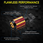 Bright Amber 3157 LED Front and Rear Turn Signal Bulbs for Canbus (No Hyper Flash)