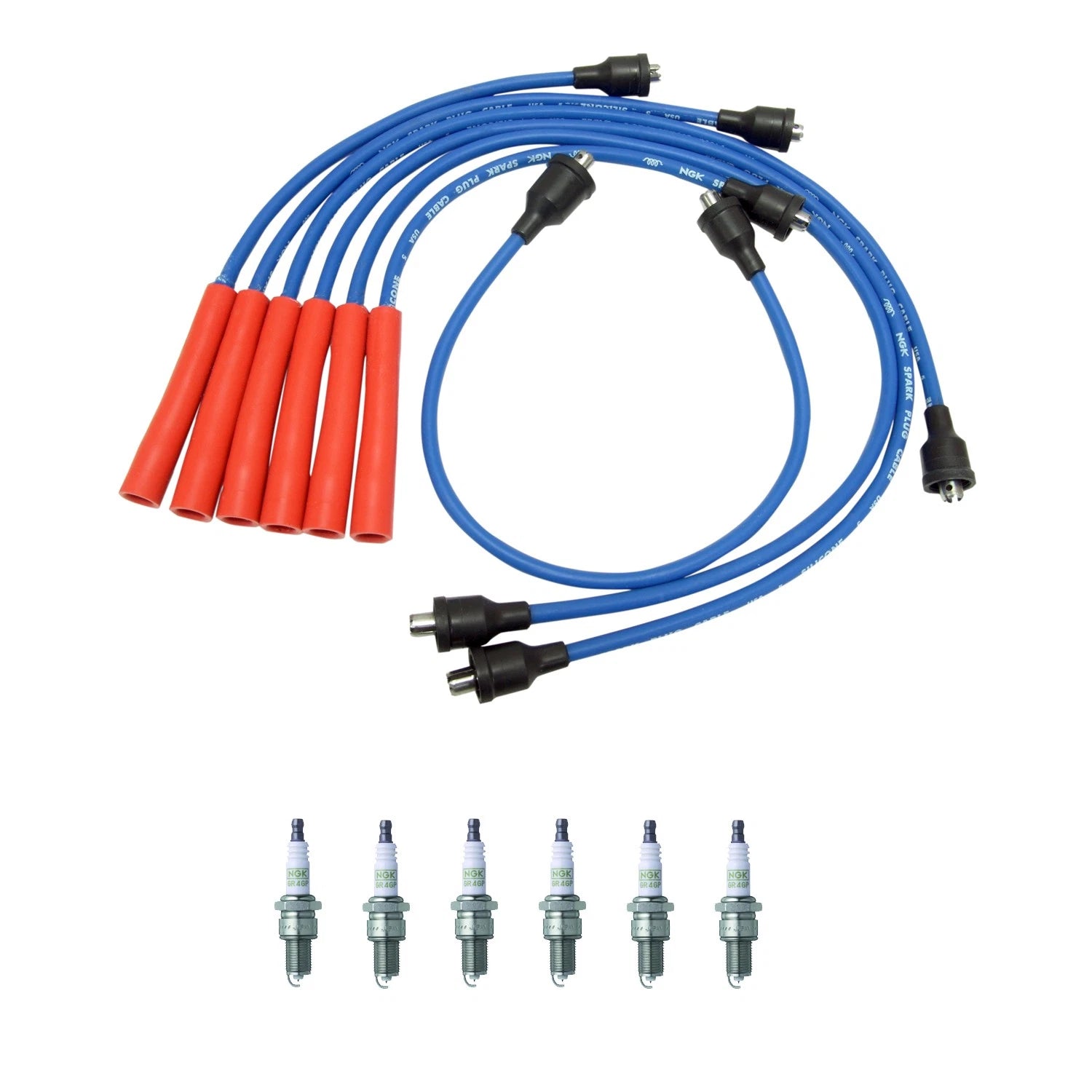 NGK Wire Set & 6 G-Power Platinum Spark Plugs for Camaro Impala Malibu (L6)