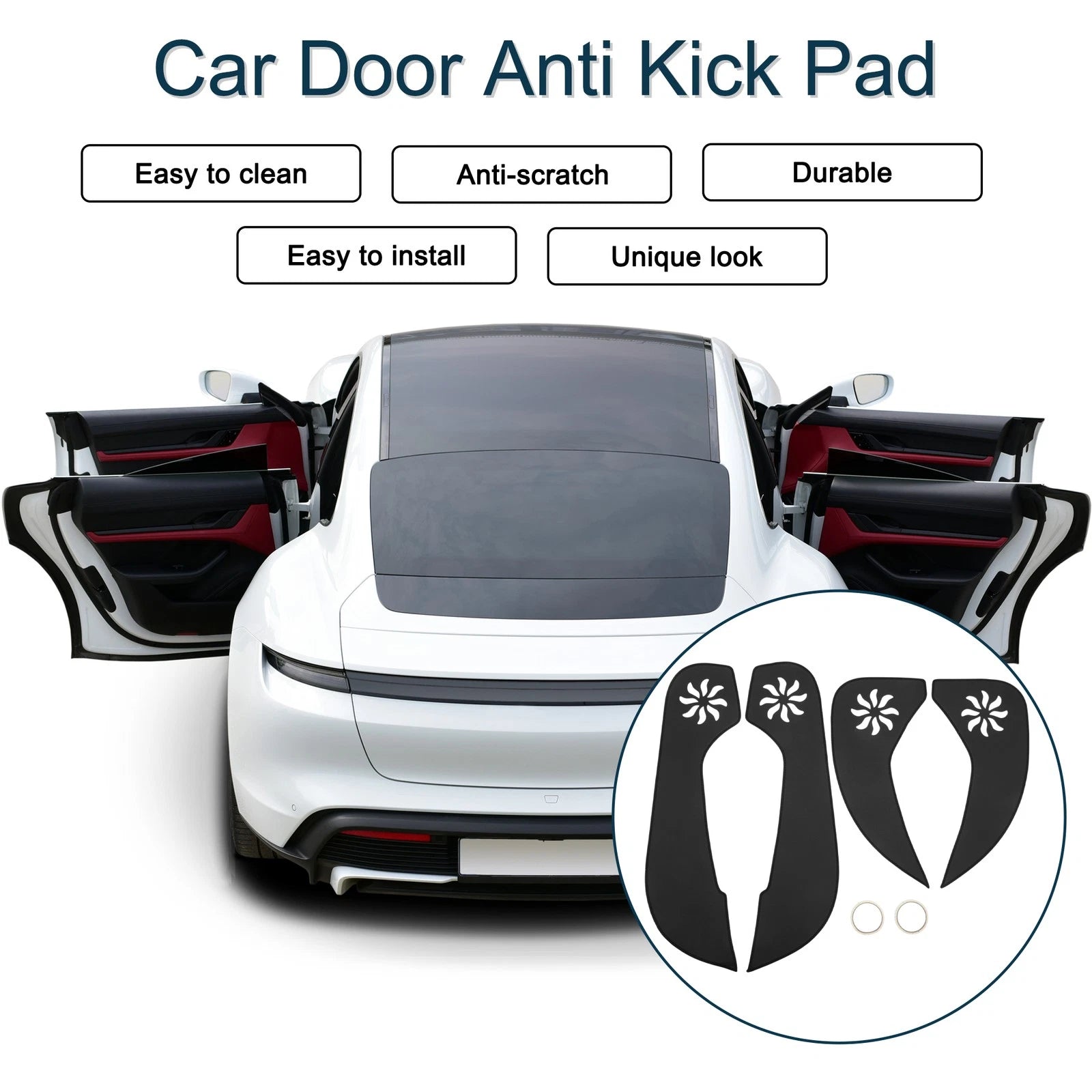 Set of 1 Car Door Anti Kick Pad Sticker Protector for Buick Regal (2018)