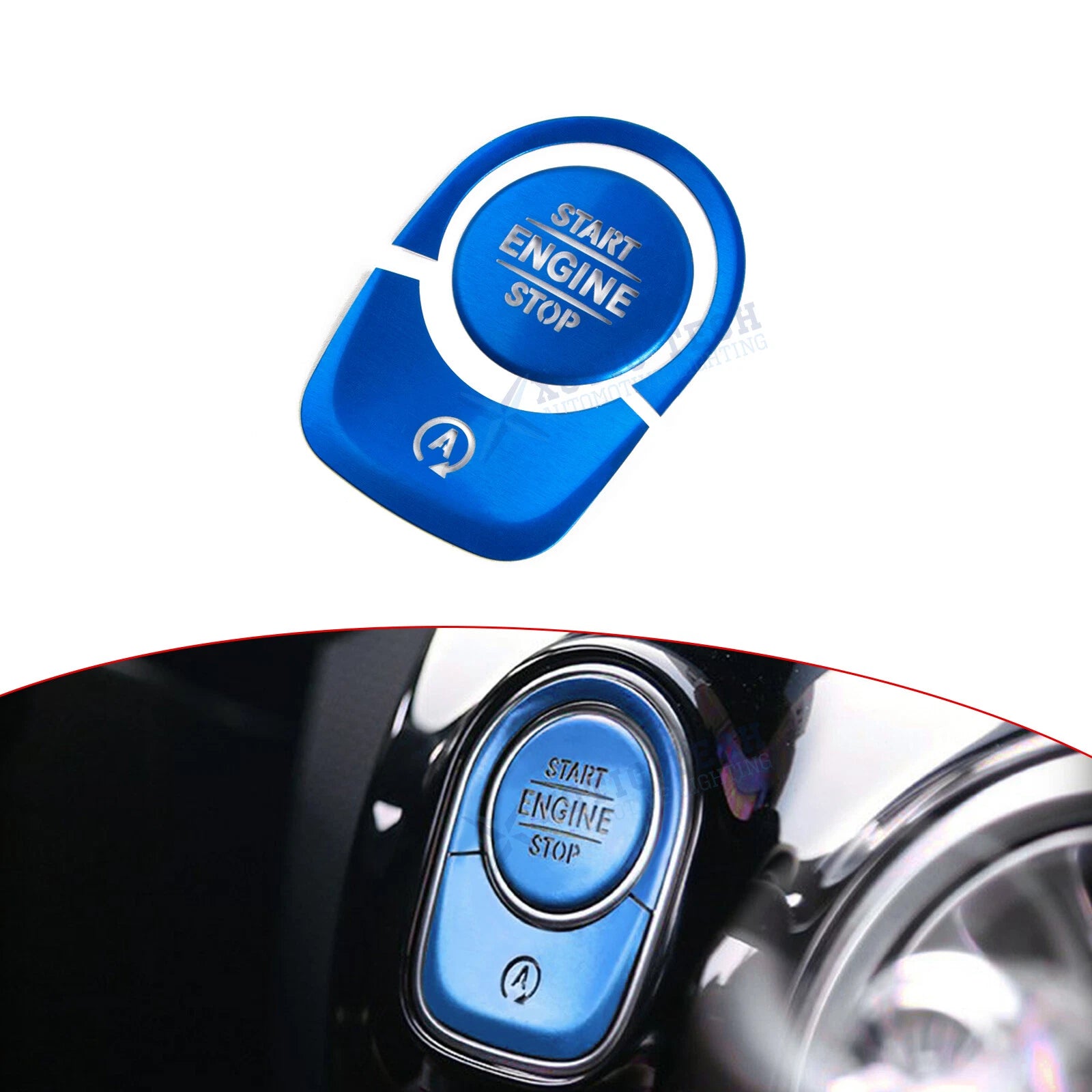 Engine Start Push Button Switch Trim for Mercedes W177 C118 X247 (2018–2024)
