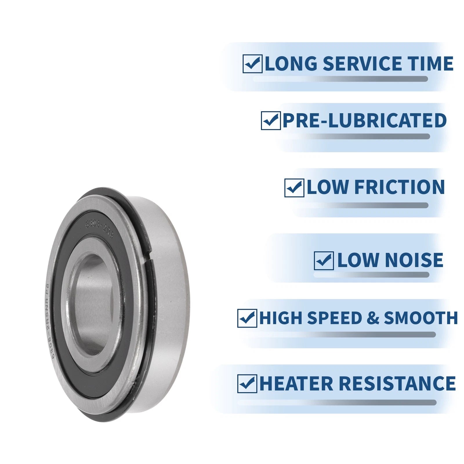 6308NR2RS Deep Groove Ball Bearings for Scooter Skateboard (40x90x23mm)