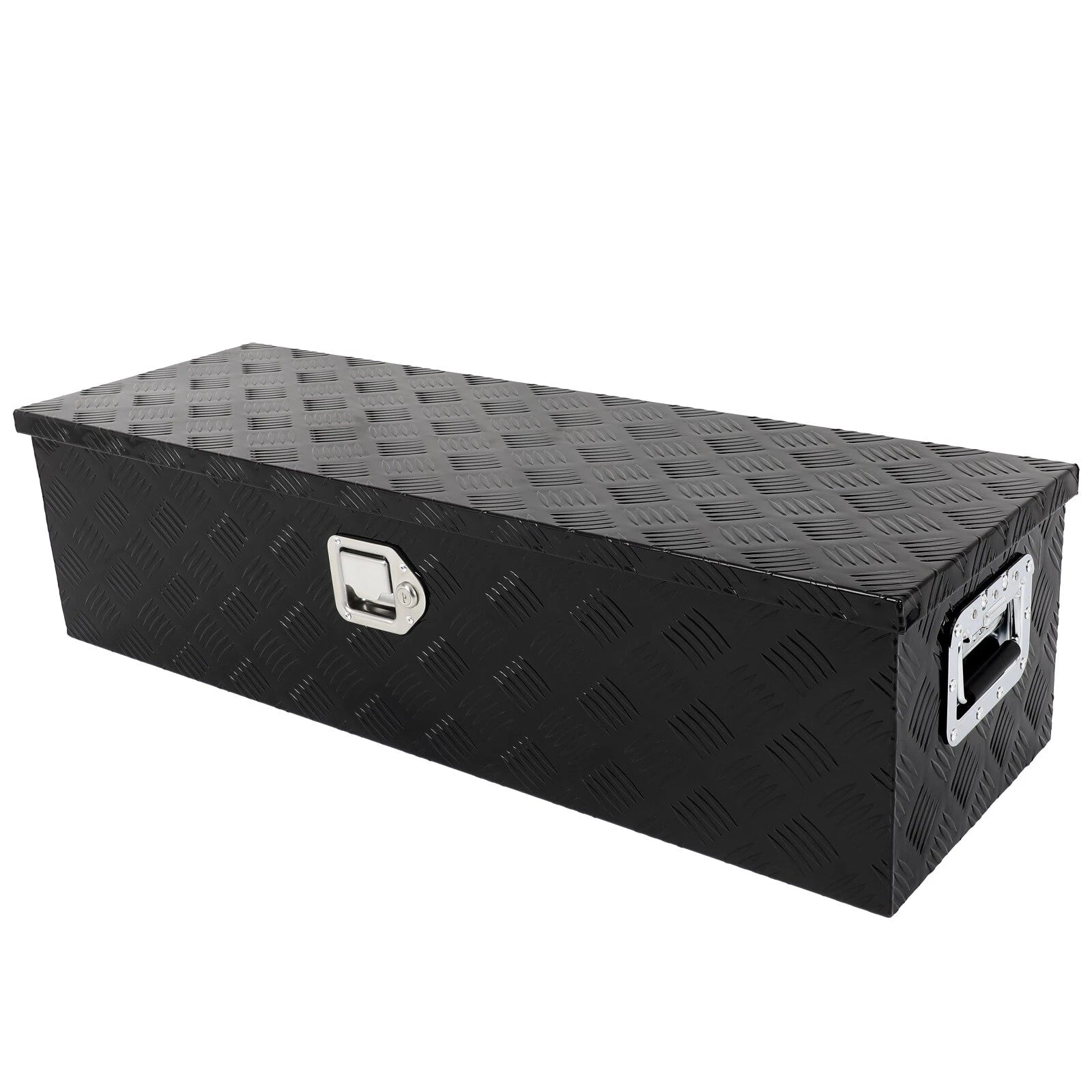 39" Black Aluminum Pickup Truck Tool Box Storage