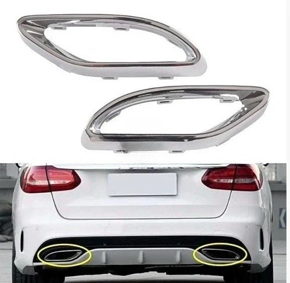 2 x Bumper Trim Chrome LH+RH for Mercedes-Benz (2018–2022)