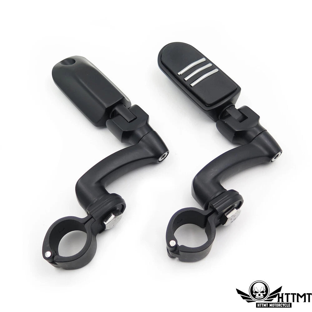 Streamliner Footpegs Footrest Mount Kit for Harley (1.25" Highway Engine Guard)